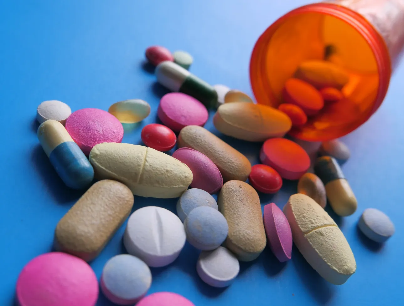 colourful pills